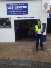 Aaron Mod2 pass upgrading from his A2 licence 